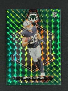 BROCK BOWERS 2024 Mosaic #313 Green Mosaic RC LAS VEGAS RAIDERS