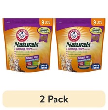  2 Pack  Naturals Clumping Cat Litter with Corn Fibers, Odor Control, Fresh Sce