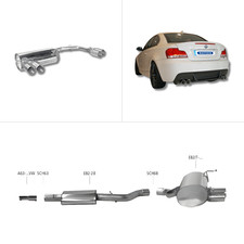 Bastuck Komplettanlage - BMW 1er Serie E82 118i/ 120i Bastuck Komplettanlage - BMW 1er Serie E82 118i/ 120i
