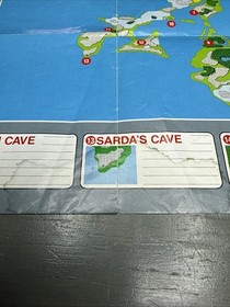 Final Fantasy World Map + Monster Guide Only Poster Nintendo Nes Authentic #4