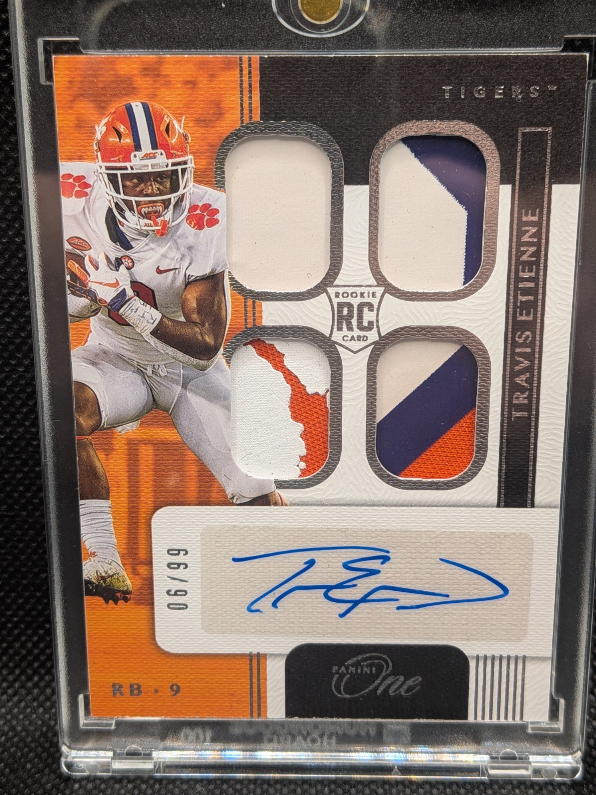 Travis Etienne Panini Chronicles Draft Picks One Quad Patch Autograph #TET Base