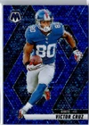 2025 Panini Mosaic Football No Huddle Blue Victor Cruz #123
