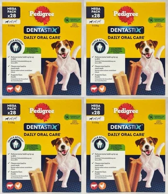Pedigree Dentastix Small Dog 4 x 28 (112) | Daily Dental Care Chews | 5–10kg