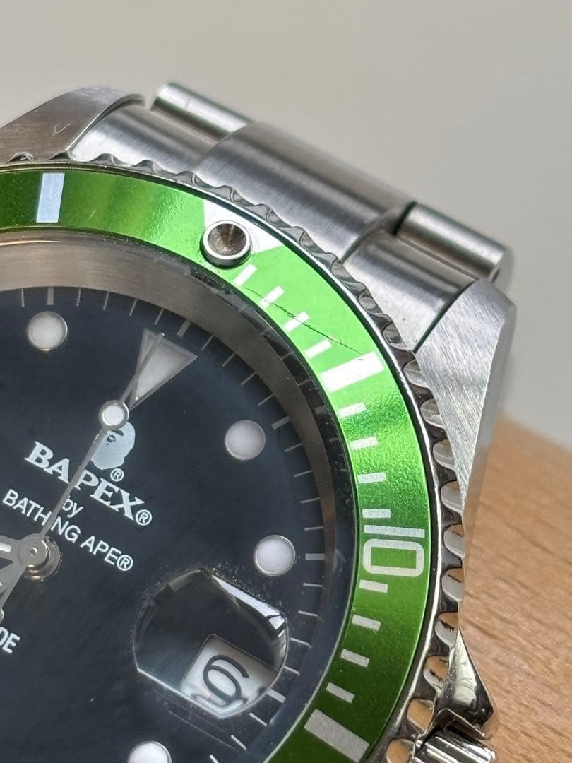 A BATHING APE/グリーン/BAPEX/時計/限定/ビンテージ/箱付 A BATHING APE BAPEX Watch Green Limited Vintage Box Included