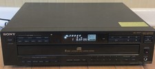 For Parts Sony CDP-CE525 5 Disc Carousel CD Changer Player HiFi Tested Working