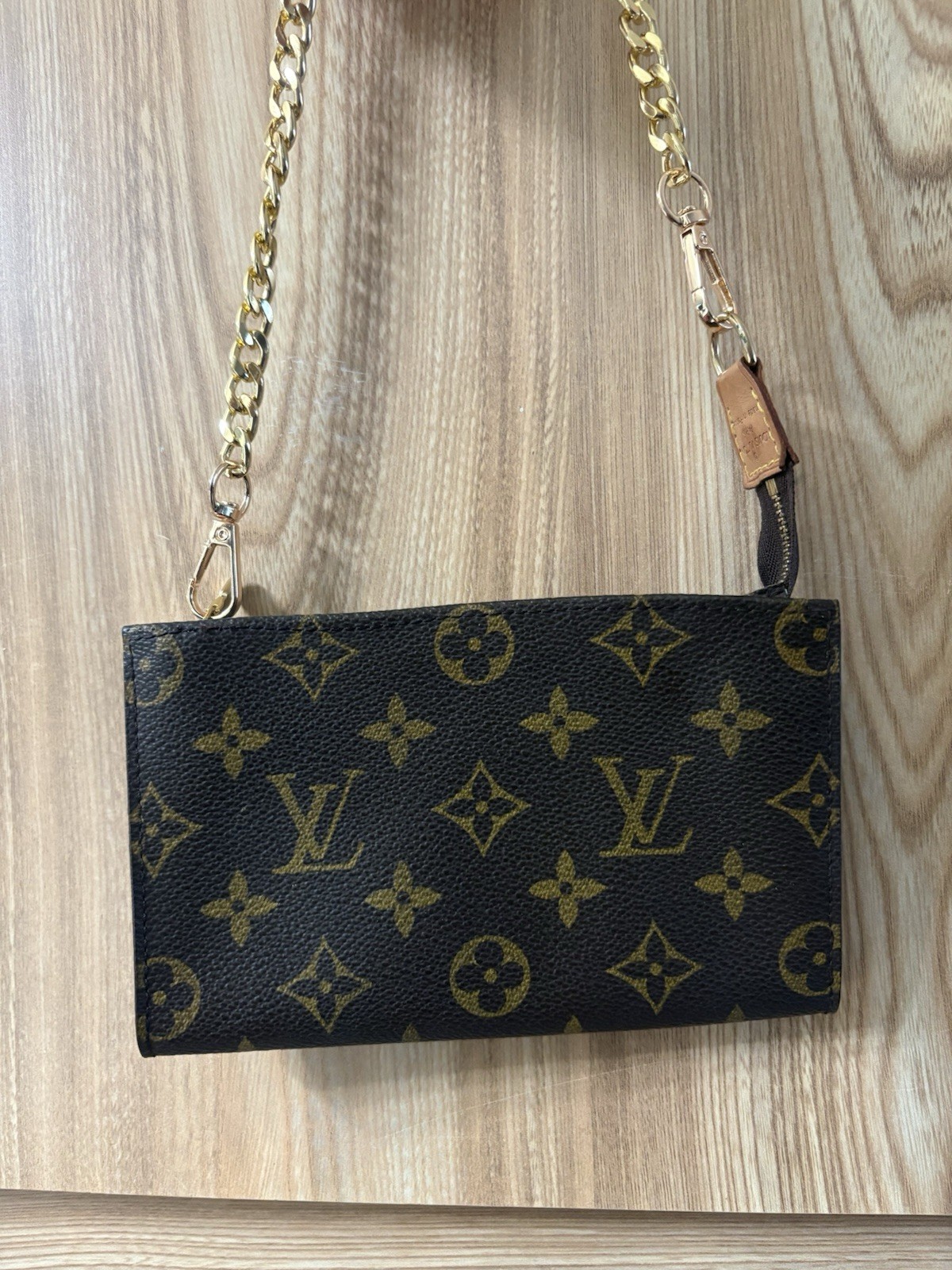 Auth LOUIS VUITTON Monogram Bucket PM Accessory Pouch