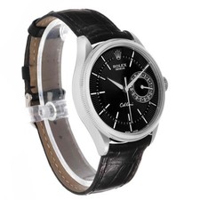 Rolex Cellini Date White Gold Automatic Black Dial Mens Watch 50519 3