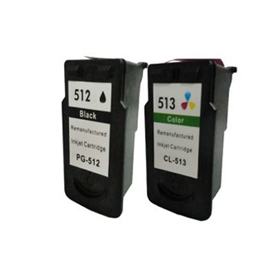 Cartouche encre PG512 CL513 compatible pack BK color pour imprimante jet d'encre Canon Pixma XL