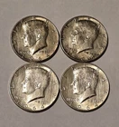 1964 Kennedy Silver Half Dollar 90% Silver Lot Of 4 US Coin