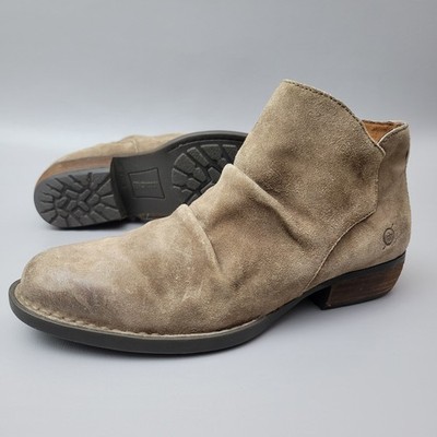 Born Women's Falco Boot Size 8 Tabacco Brown Suede Distressed Boho Bootie