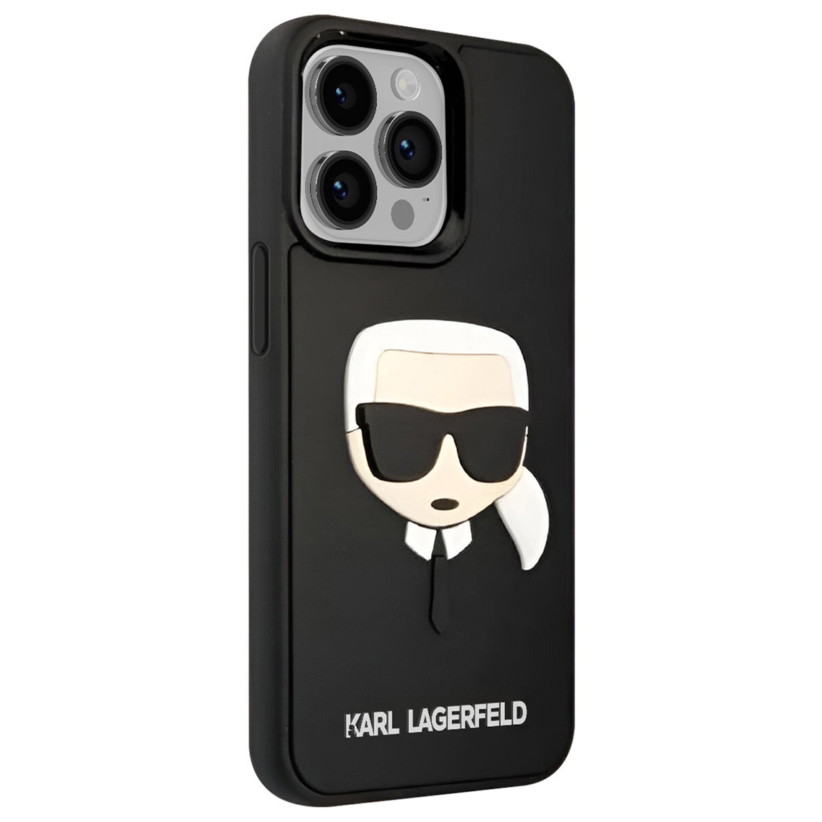Coque Karl Lagerfeld pour iPhone 14 Pro protection silicone 3D Karl's Head