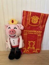 Technoblade Standing Pig With Crown 15 Inch Plushie Youtooz Collectibles  
