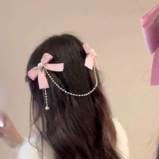 for For princess Style Hair Clip for Girls Handmade Silk Yarn Bowknot 10x10x3cm