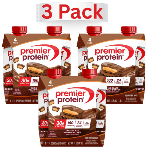 Premier Protein Shake, Chocolate Peanut Butter, 30g Protein, 11 fl oz ...
