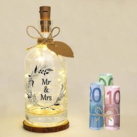 Hochzeitsgeschenke FüR Brautpaar Geldgeschenke LED Flaschenlicht Personalisiert