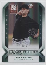 2013 Panini Elite Extra Edition Status Emerald Die-Cut 14/25 Alex Balog #24 b9e