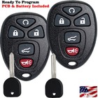 2 Replacement for 2007-2014 Chevy Tahoe Traverse GMC Yukon Remote Key Fob 5b Set