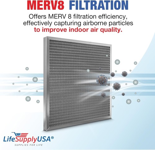 High-Efficiency 18x18x1 Energy Saving Air Filter - Washable Aluminum Design - Picture 5 of 7