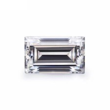 Moissanite AAA Quality Baguette Cut Faceted White Loose Gemstone Calibrated Size