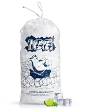 Ice Bags 10 lb with Drawstring50 Pack Plastic Ice Bags for Ice Storage