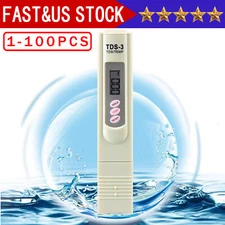 Handheld Water Quality Hardness Purity Digital LCD Meter 0-9990 PPM TDS TDS-3