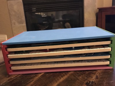 melissa and doug wooden puzzle holder