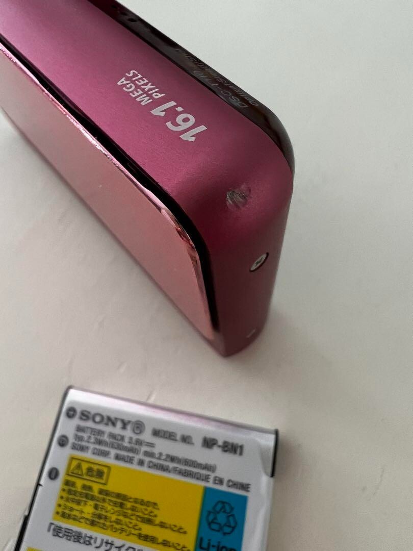 動作品SONY Cyber-shot DSC-T110ピンクバッテリーなし 動作品SONY Cyber-shot DSC-T110ピンクバッテリーなし SONY