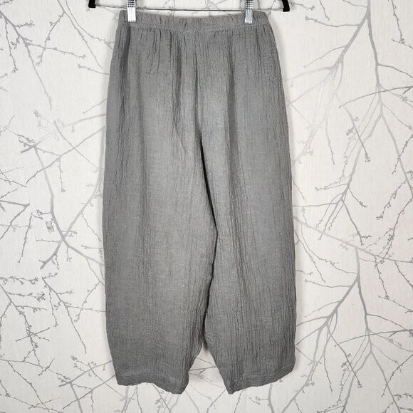 Pantalones Stella Carakasi de gasa arrugada 100 % cáñamo | Para mujer M Foto 2 de 4