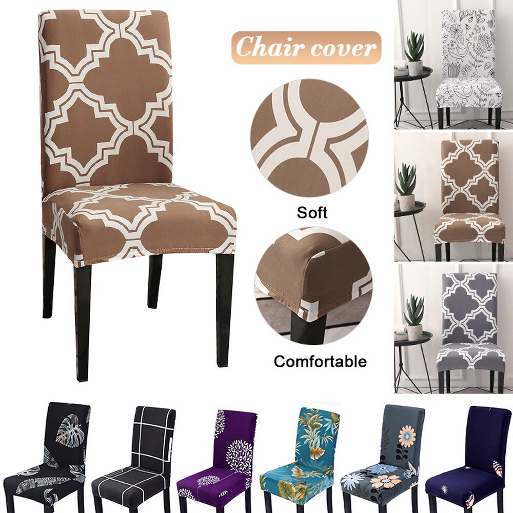 Decor R Covers Elastic Dining Kitchen Chair Slipcovers B Chairs Protective Retro Decor ...