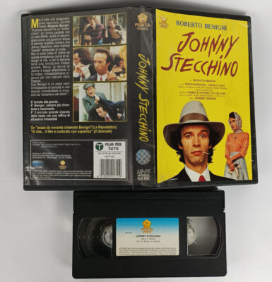 Johnny Stecchino 1991 VHS italiano Benigni Braschi Bonacelli Volpi Cecchi Gori