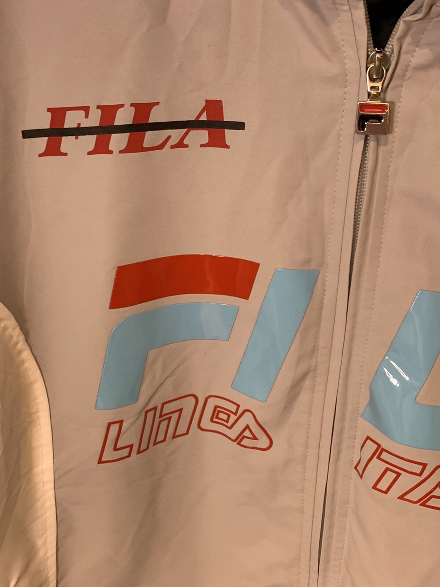 Vintage Fila Biella Italy Full Zip Linea Italia Size Small Racing 
