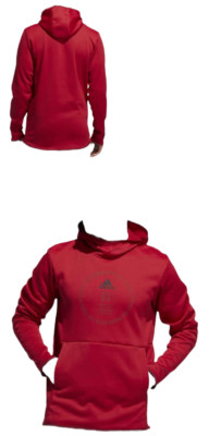 Adidas Team Issue Badge of Sport Hoodie Men's Maroon/black  Sweatshirt  X-LARGE