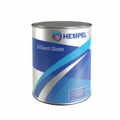 16 /l  Hempel Brilliant Gloss pure white weiß 750ml 1K Bootslack B-Ware