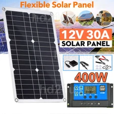 400W Solar Panel 12V Battery Charger System Kit for Outdoor Boat RV Car Charge