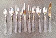 2 Place Settings Handford Forge HF Ltd Stainless Flatware w/ Acrylic Handles