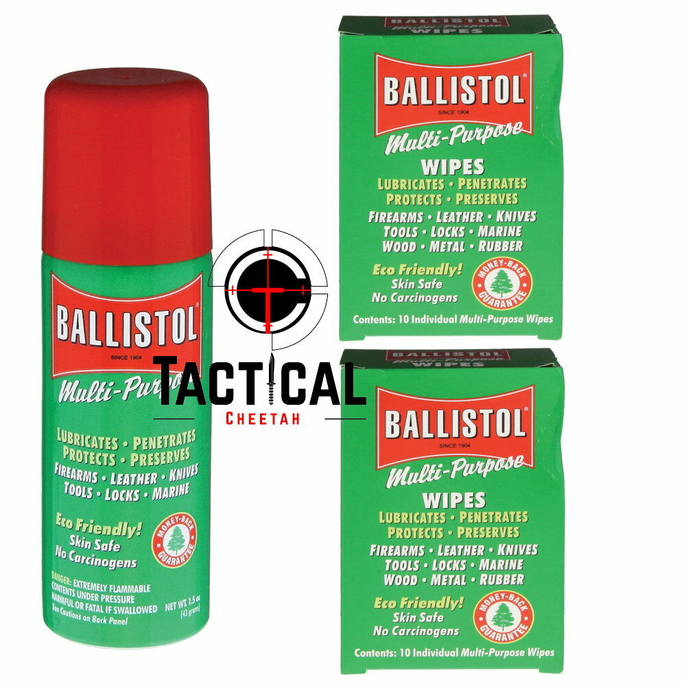 Ballistol Multi-Purpose Wipes ( 20 wipes) 1 Can of 1.5 oz of Gun Cleaning 