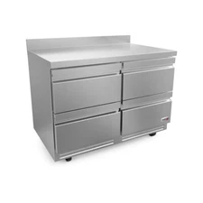 Fagor FWR-48-D4-N 48" 2-Section WorkTop Refrigerator w/ 4 Drawers, 16.7 cu. ft.