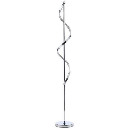 Litecraft Floor Lamp Twisted 13W Integrated LED Base - Polished Chrome Clearance