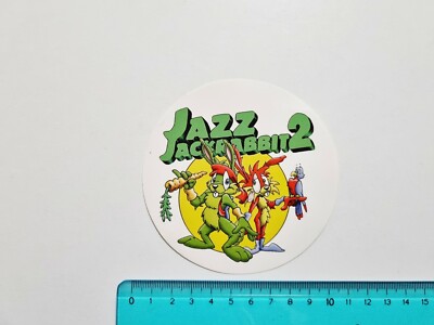 Klebstoff Jazz Jack Rabbit 2 Walt Disney Sticker Autocollant Vintage 80s Orginal