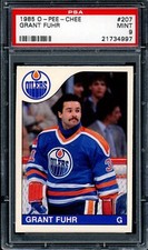 1985-86 OPC O PEE CHEE Hockey NHL #207 Grant Fuhr HOF PSA 9 MINT Edmonton Oilers