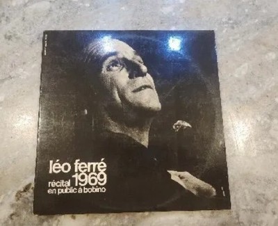 DOUBLE 33 RPM LP - LEO FERRE 1969 - PUBLIC RECITAL IN BOBINO - COMPLETE 1969