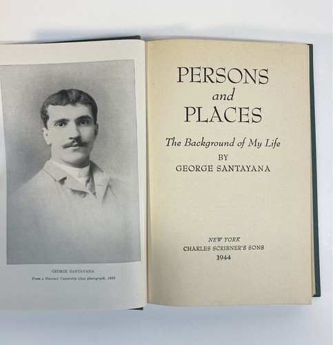 Persons and Places, George Santayana, First Edition 1944 - VG Very Good Hardb - Picture 4 of 10
