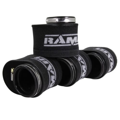 Ramair Performance Foam Motorbike 4 x 55mm ID Universal Oval Pod Air Filter Kit - Picture 8 of 9