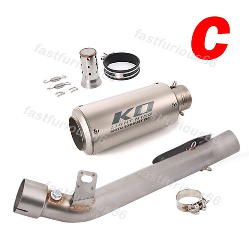 51mm Exhaust Tips Mid Link Pipe For Suzuki GSXR 1000 2007 2008 Muffler Silencers - Picture 8 of 13