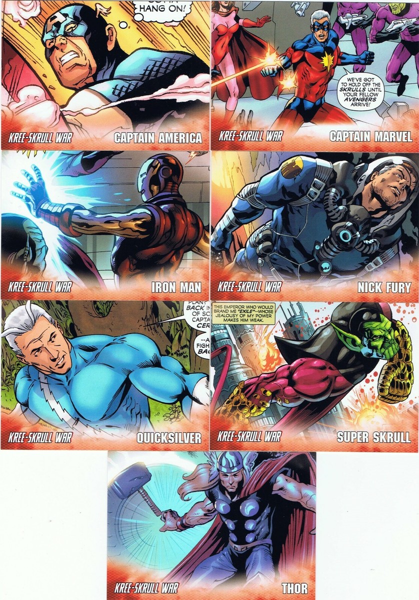 マーベル　アベンジャーズ　kree-skrull war　トレカ　未開封　①箱 Avengers: Kree-Skrull War Marvel Trading Cards - Sealed Box