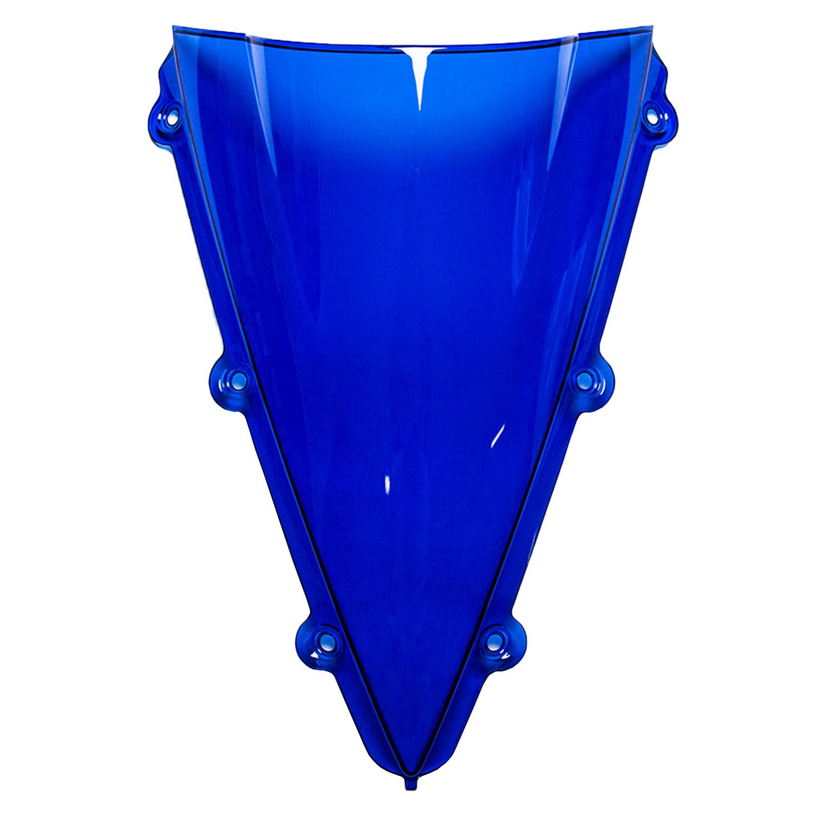 MPW Double Bubble Windshield Screen Blue for Yamaha YZF-R1 04-05