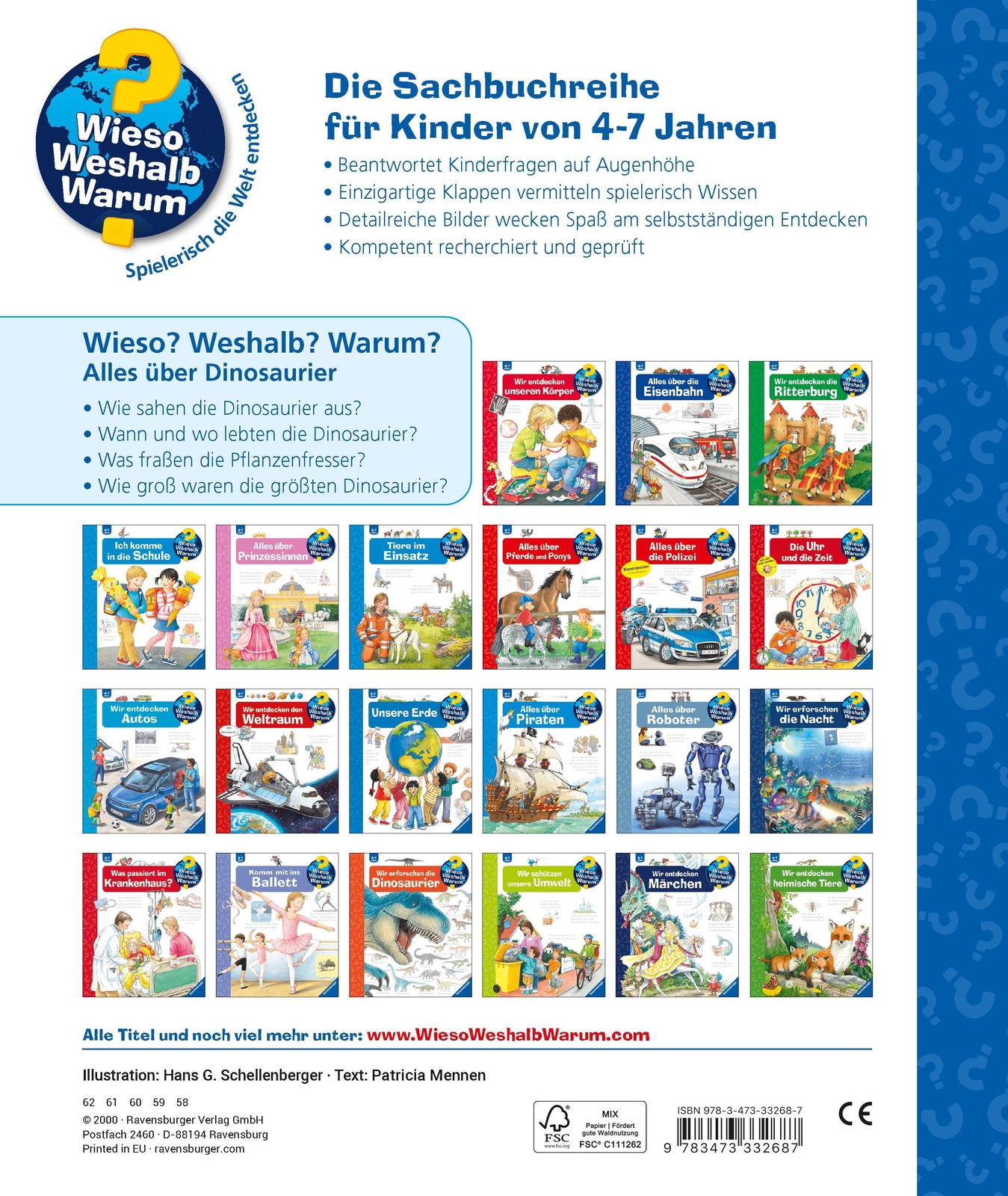 Thumbnail - Wieso? Weshalb? Warum?, Band 12: Alles Über Dinosaurier | Patricia
