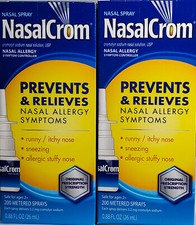 NasalCrom Sodium Nasal Allergy Spray 26mL Bottle -2 Pack -Exp 04-2026