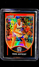 2007 Bowman Draft Picks & Stars Chrome Black Refractor 93 Metta World Peace /199