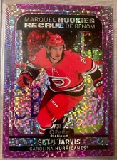 2021-22 O-Pee-Chee Platinum Hockey 284 Seth Jarvis RC Violet Pixels 156/299 OPC